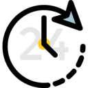 time,delivery,symbol,time and date,commerce,day,24 hours,service,hours,logistics delivery,all